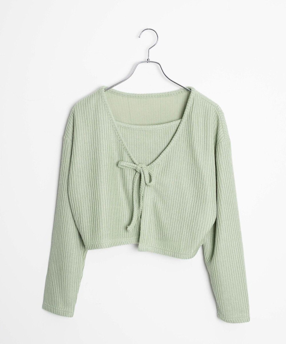 WEGO アンサンブルリボンカーデ 