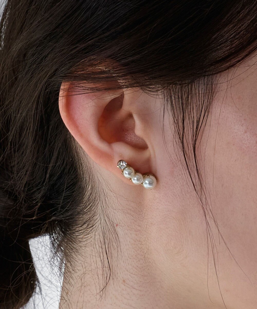 Phoebe <オンワード限定セット>Rio de laパールピアス×フォーマルパールビジューサークルブローチ 