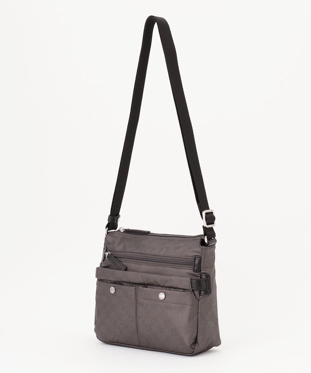 LA BAGAGERIE モノグラム　スクエアナイロンショルダー　SSサイズ 