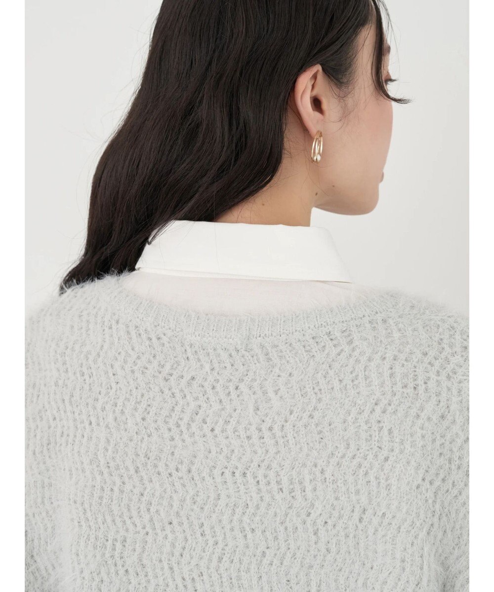 earth music&ecology ゆるモヘアライクレースニット 