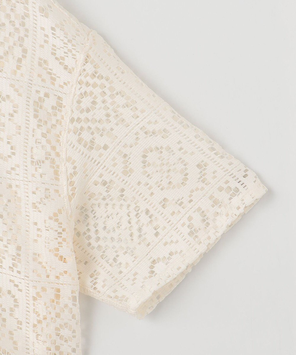 SHARE PARK LADIES オーバーサイズレースシャツ 