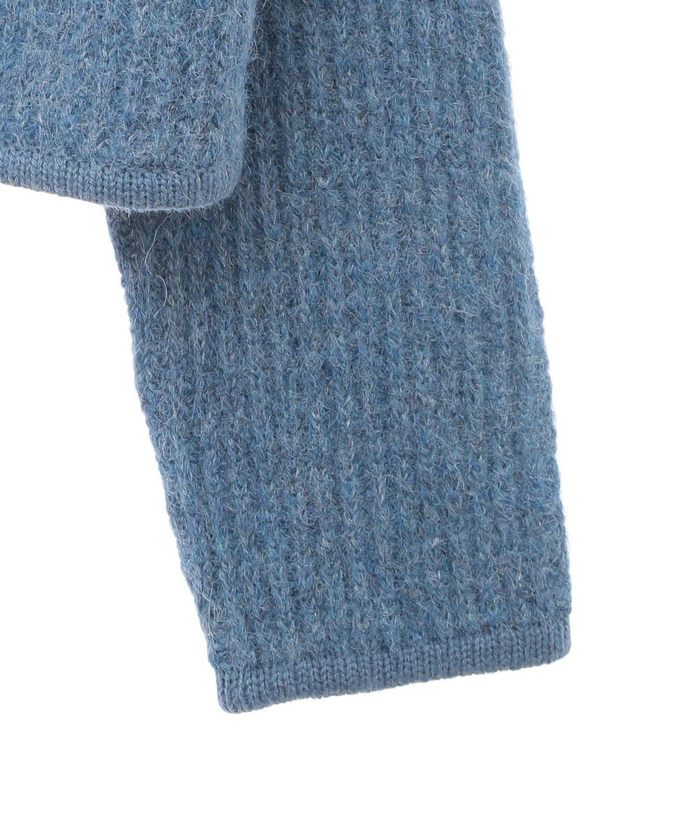 earth music&ecology ゴールド釦ショートニットカーディガン 