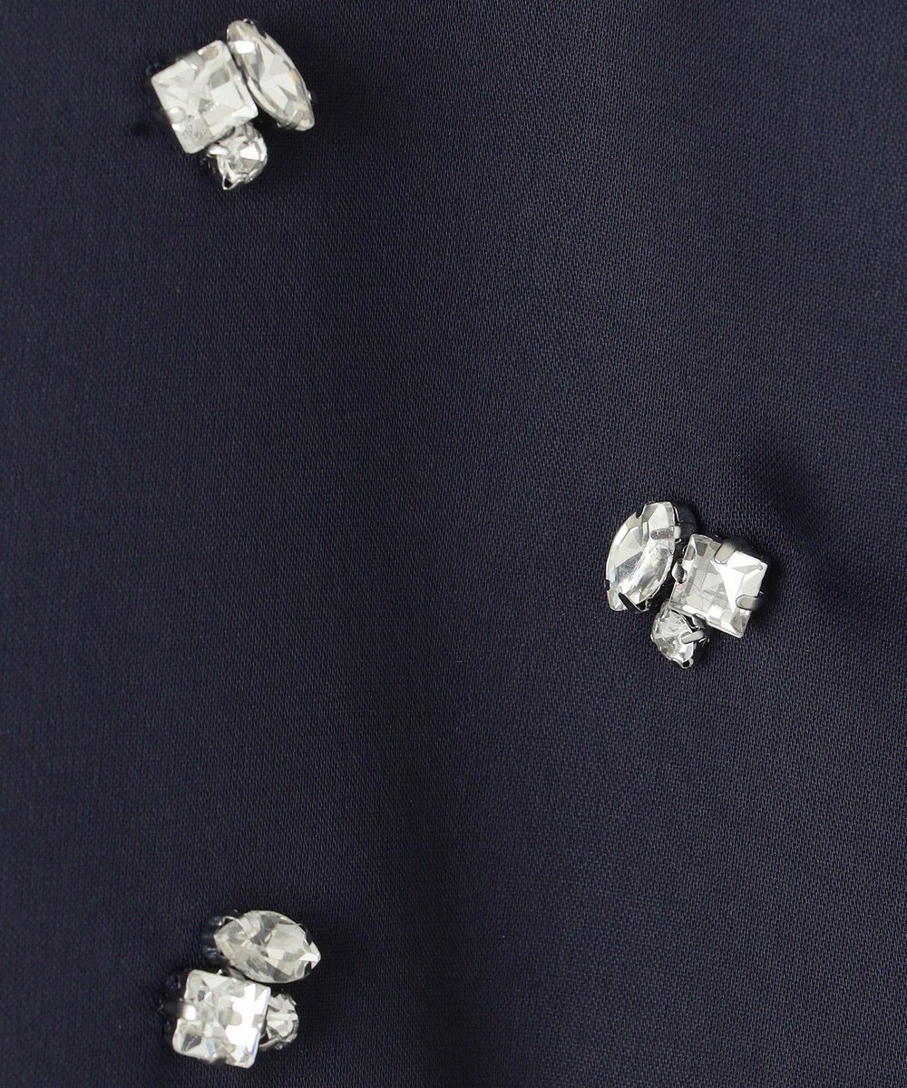 23区 【APPLAUDIR】ノーブルサテン ビジューデザインドレス 