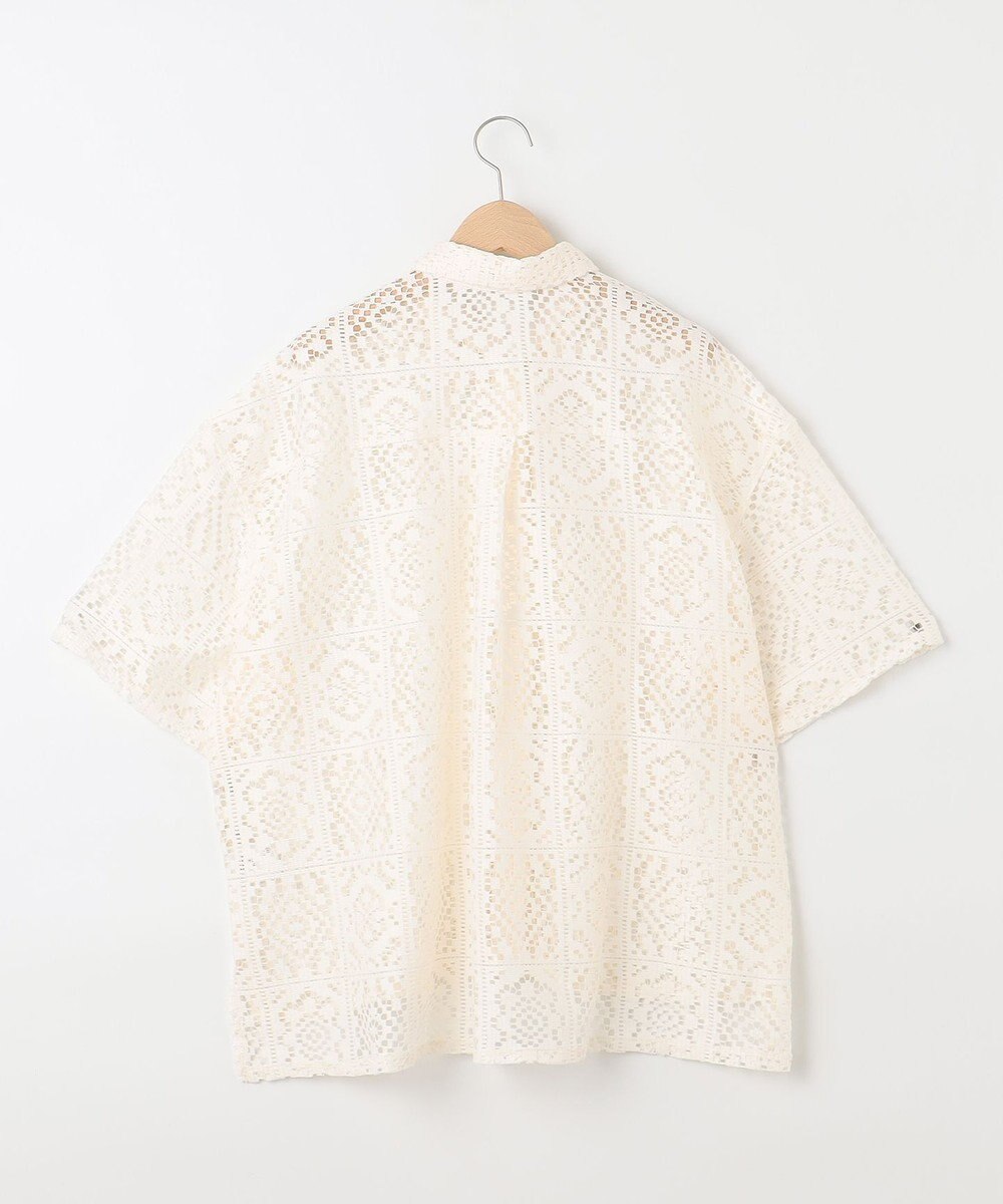 SHARE PARK LADIES オーバーサイズレースシャツ 