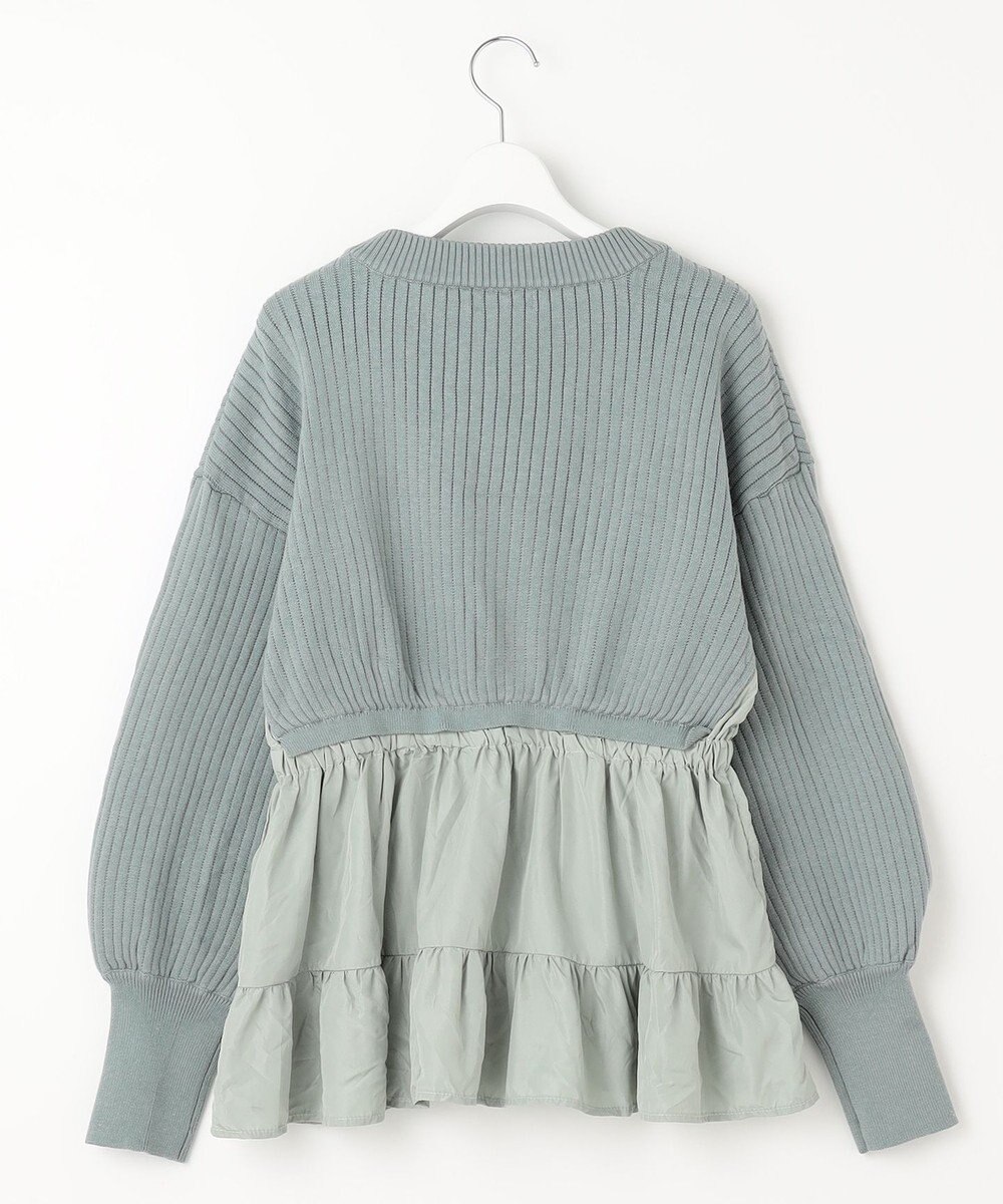 Feroux 【洗える】ペプラム カーディガン 