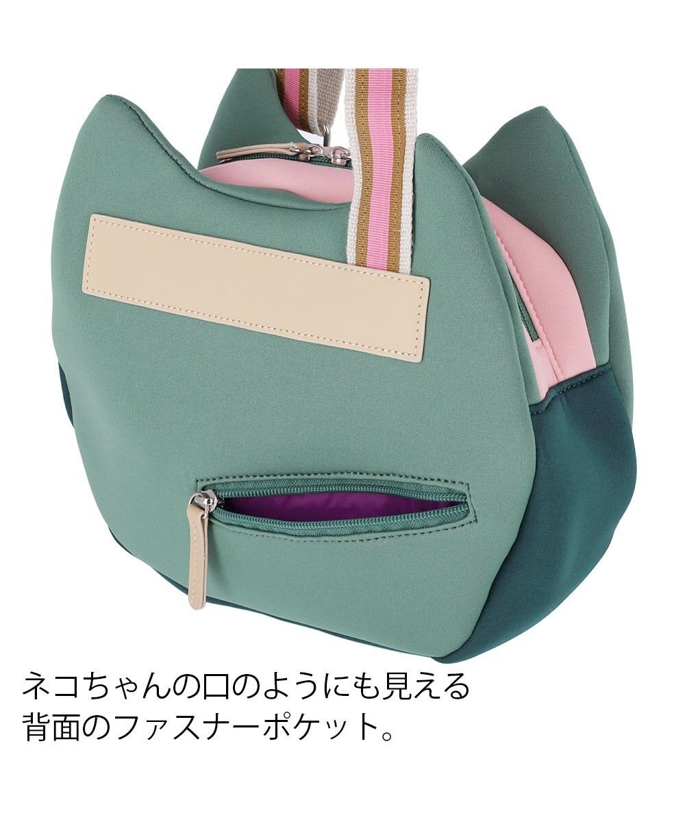 tsumori chisato CARRY ネコかおウレタン ショルダーバッグ 小サイズ 猫モチーフ 