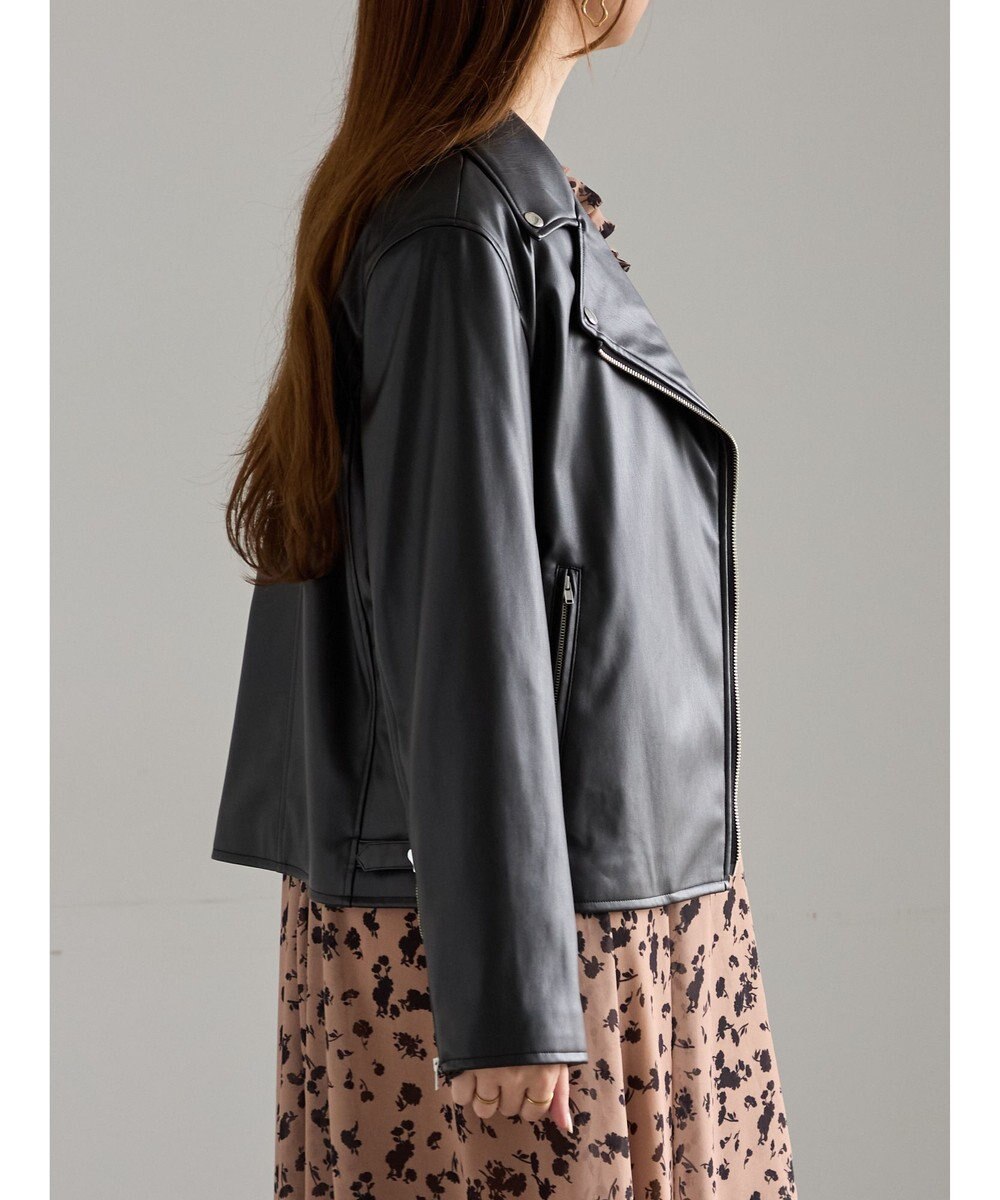 Te chichi レザーダブルライダースジャケット 