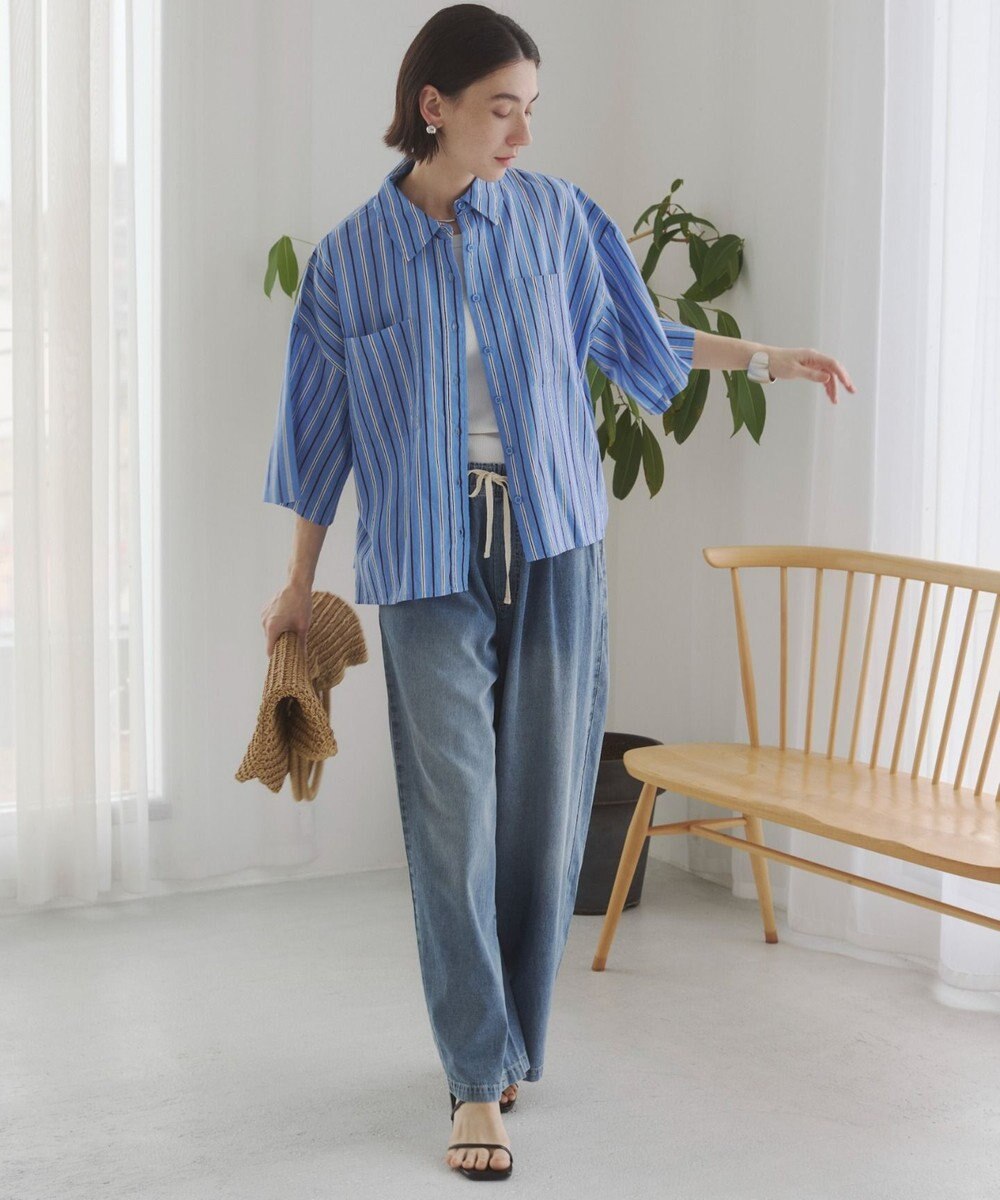 WEGO 【ANGIE VINTAGE】デニムイージーパンツ 