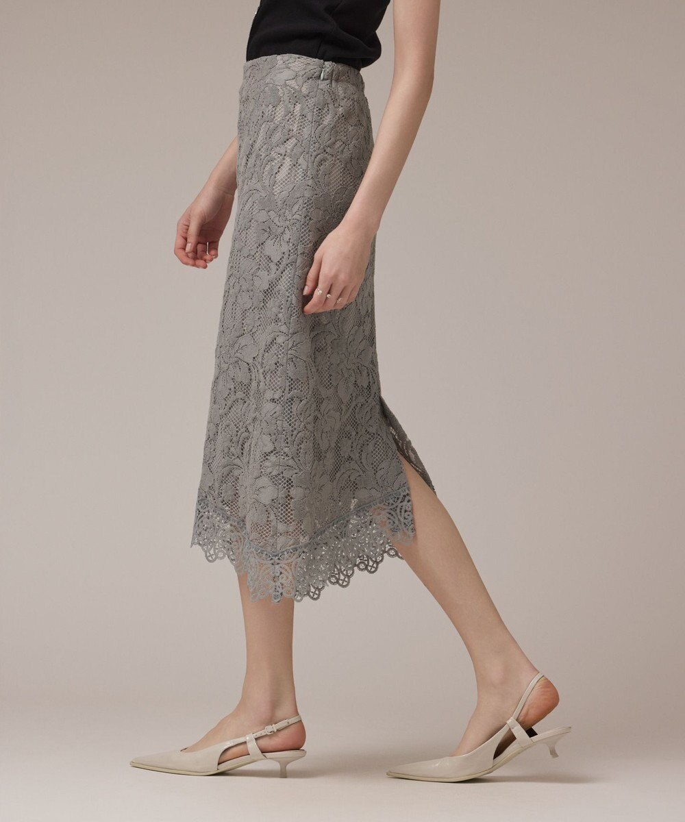 GRACE CONTINENTAL フロッキーレーススカート 