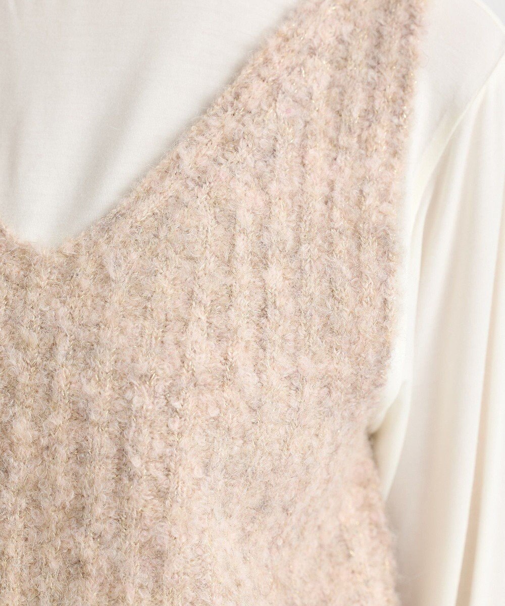 earth music&ecology ＭＩＸカラーブークレニットビスチェ 