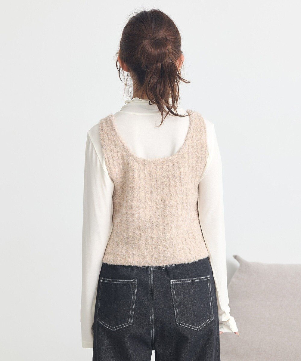 earth music&ecology ＭＩＸカラーブークレニットビスチェ 