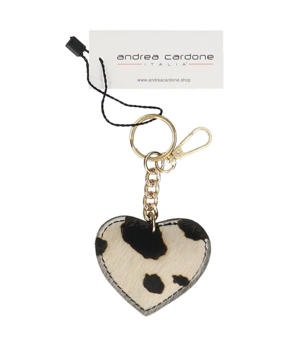 INTER-CHAUSSURES 【ANDREA CARDONE】ハート型レザーキーチャーム 