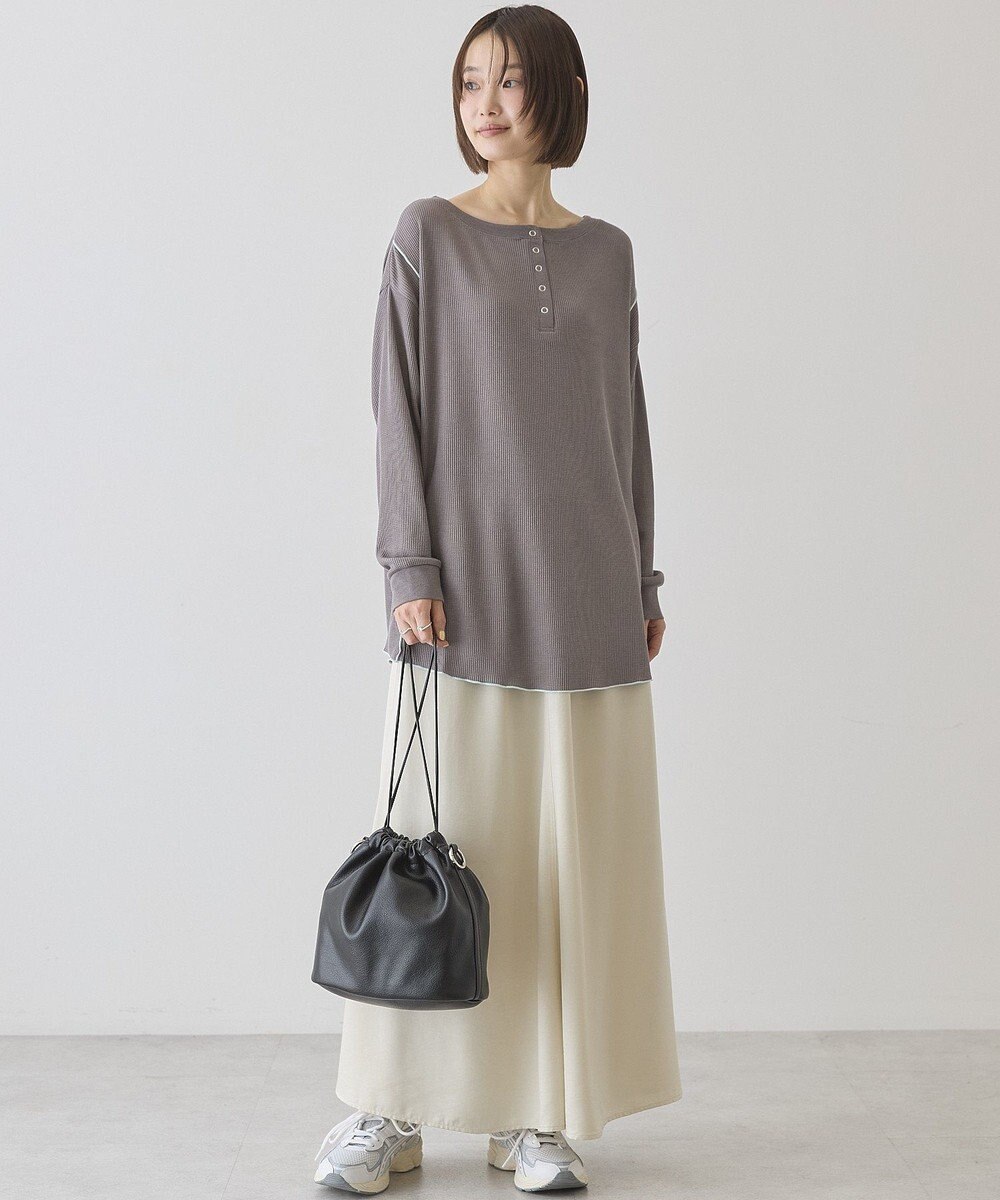 AMERICAN HOLIC 【選べる丈】ヘンリーネックワッフルメロープルオーバー 