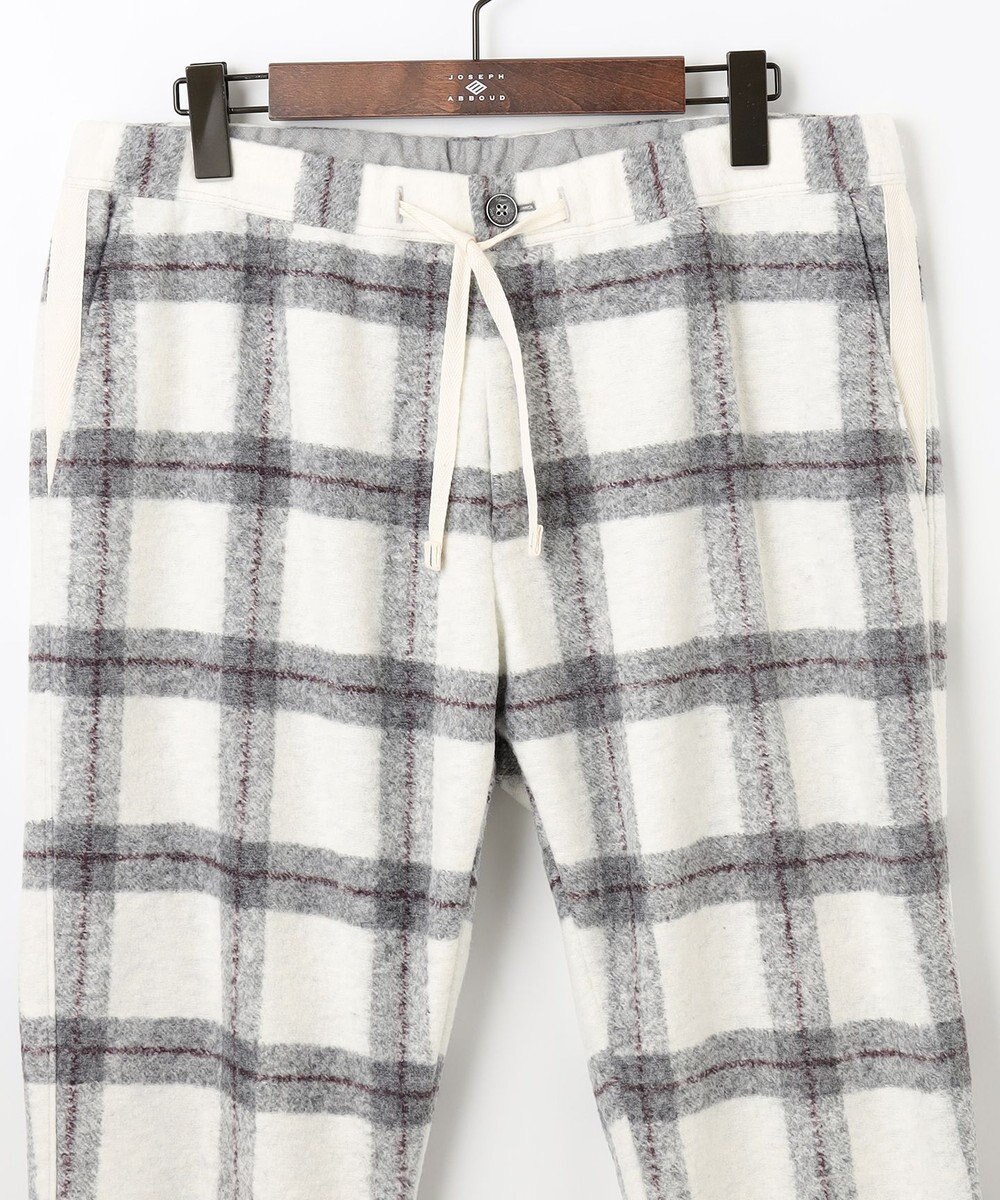 JOSEPH ABBOUD MOUNTAIN 【SPACE／UNISEX】フランネルジャージーブロック パンツ 