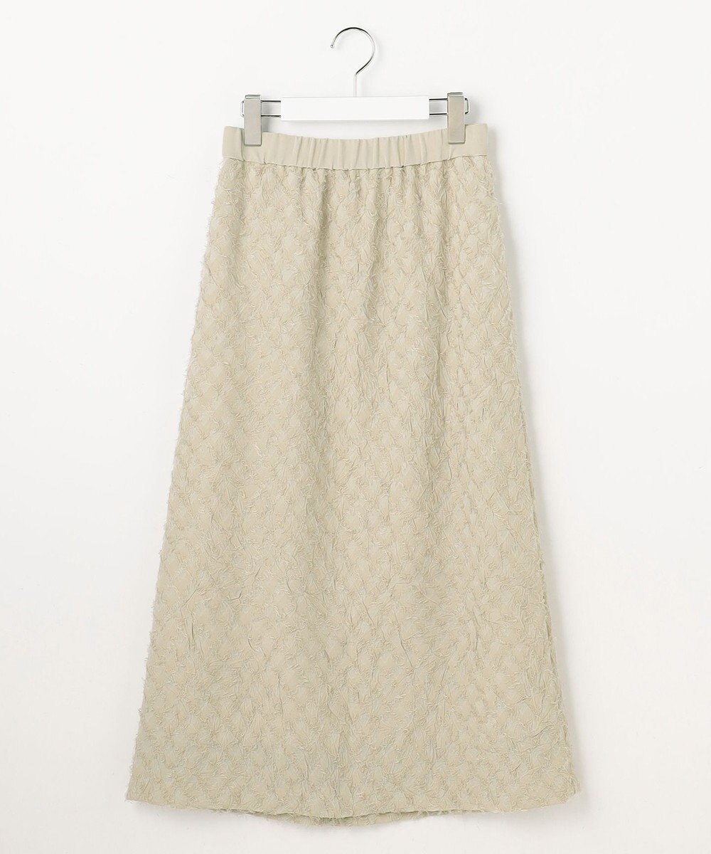 自由区 L 【セットアップ対応】ワッシャーカットジャカード スカート 