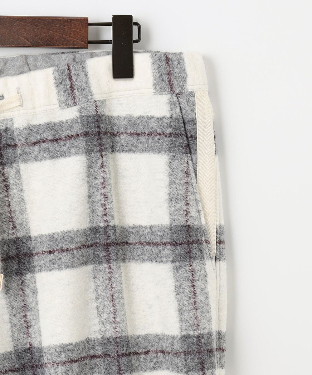 JOSEPH ABBOUD MOUNTAIN 【SPACE／UNISEX】フランネルジャージーブロック パンツ 