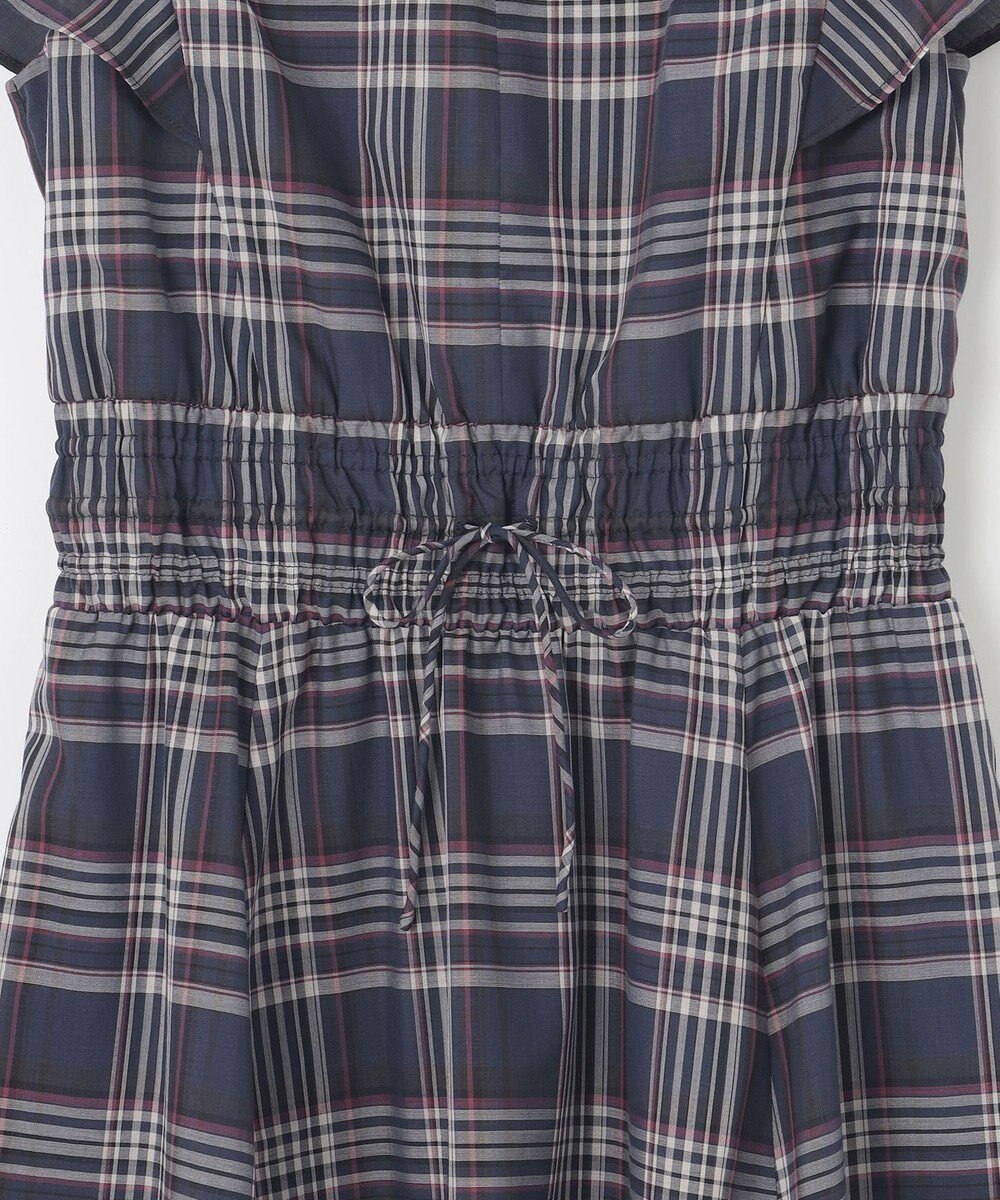 ANY SIS 【洗える】シアーチェック ワンピース 