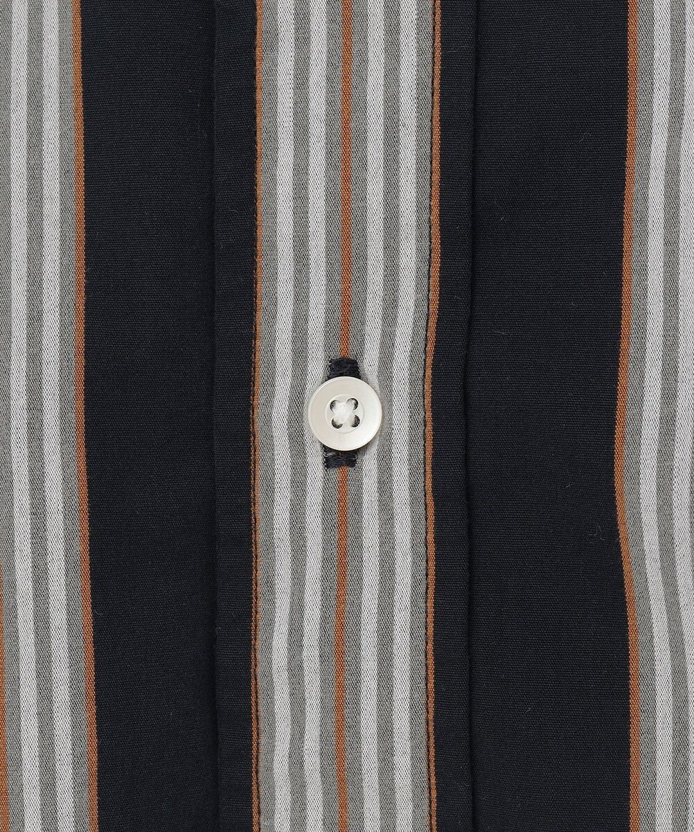J.PRESS YORK STREET 【UNISEX】ストライプ バンドカラーシャツ 
