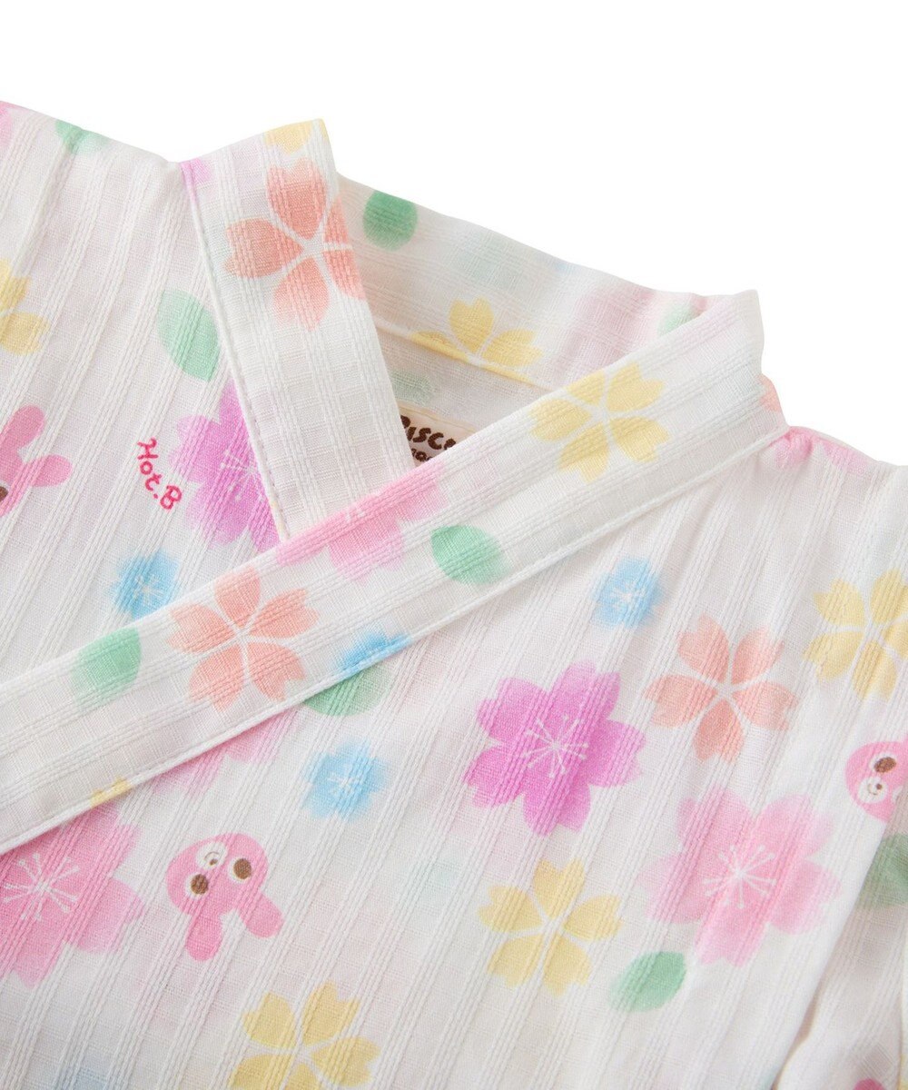 MIKI HOUSE HOT BISCUITS 【60-80cm】総柄 甚平オール 