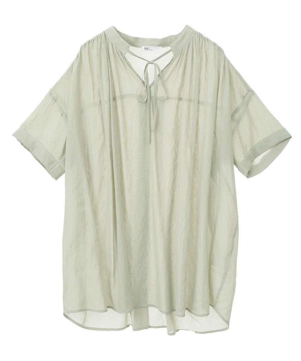 CRAFT STANDARD BOUTIQUE ヴィンテージボイルタイ付ブラウス 