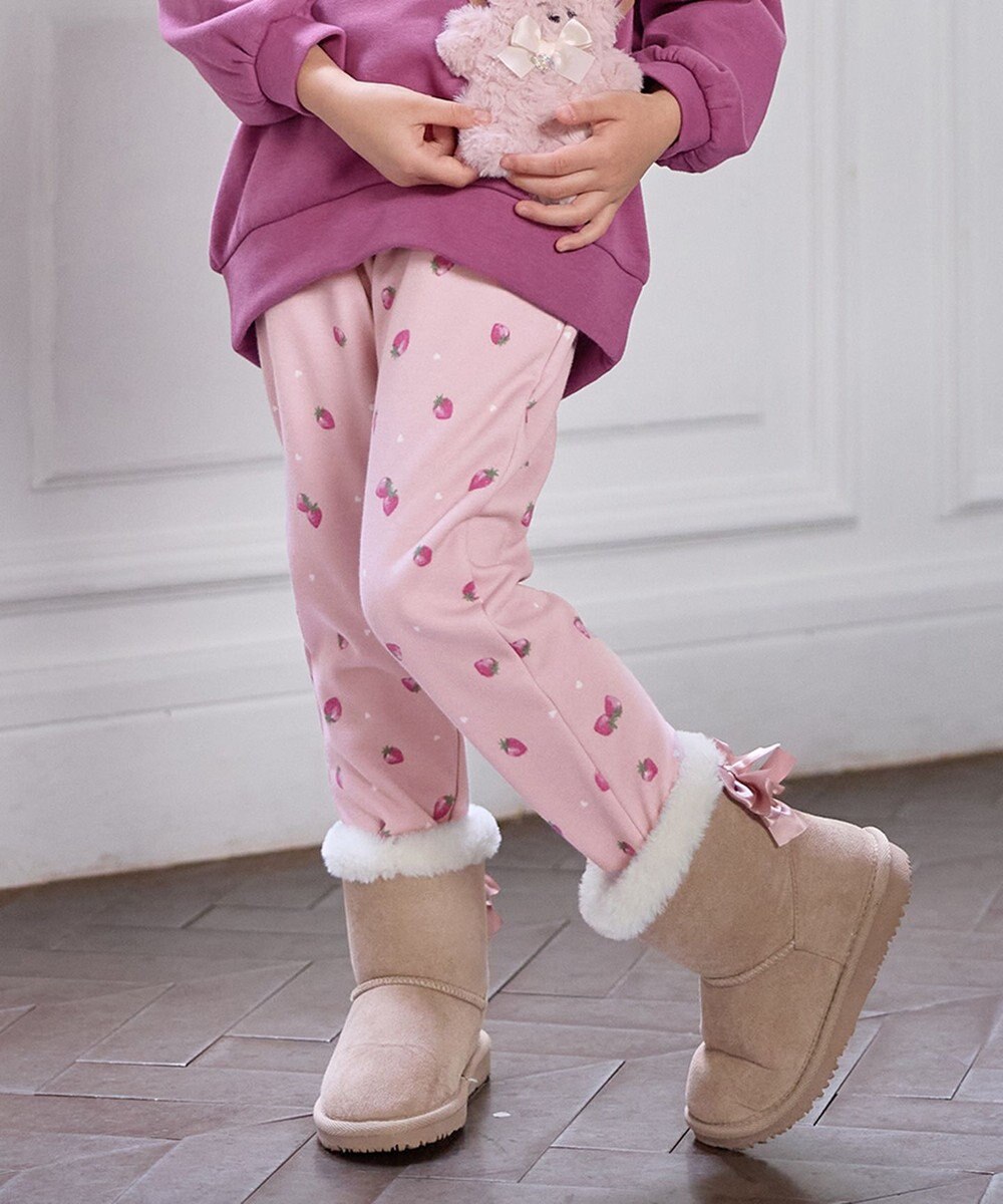 ANY KIDS 7days 裏シャギー 総柄ガーリーパンツ 