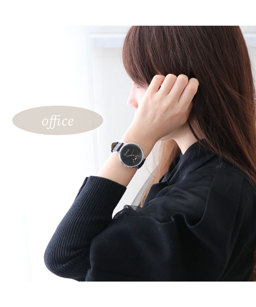 Mother garden しろたん 合皮 腕時計 《ホワイト/ブラック》 