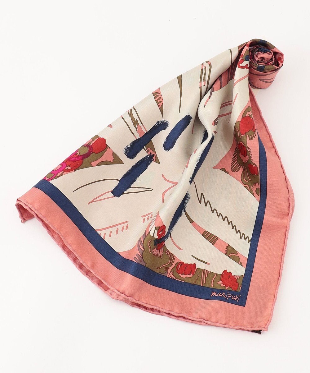 23区 manipuri ボタニックガーデン柄 スカーフ 