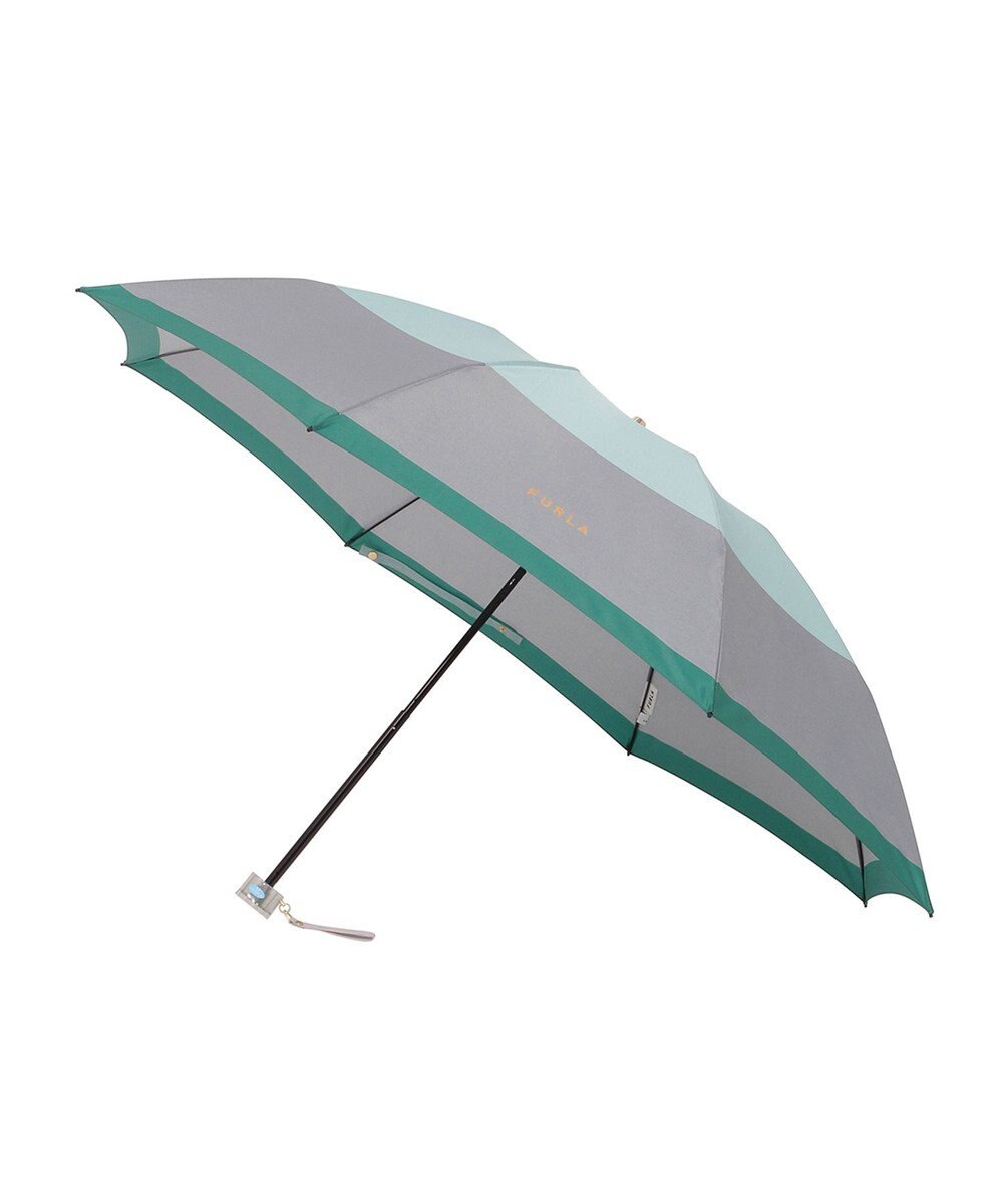 MOONBAT FURLA(フルラ) カラーボーダー 折りたたみ傘 大きめ 55cm 日本製 
