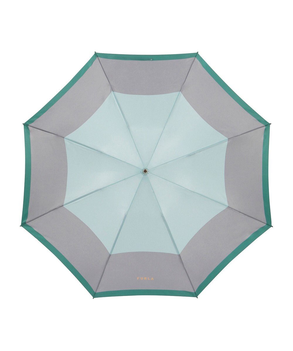 MOONBAT FURLA(フルラ) カラーボーダー 折りたたみ傘 大きめ 55cm 日本製 