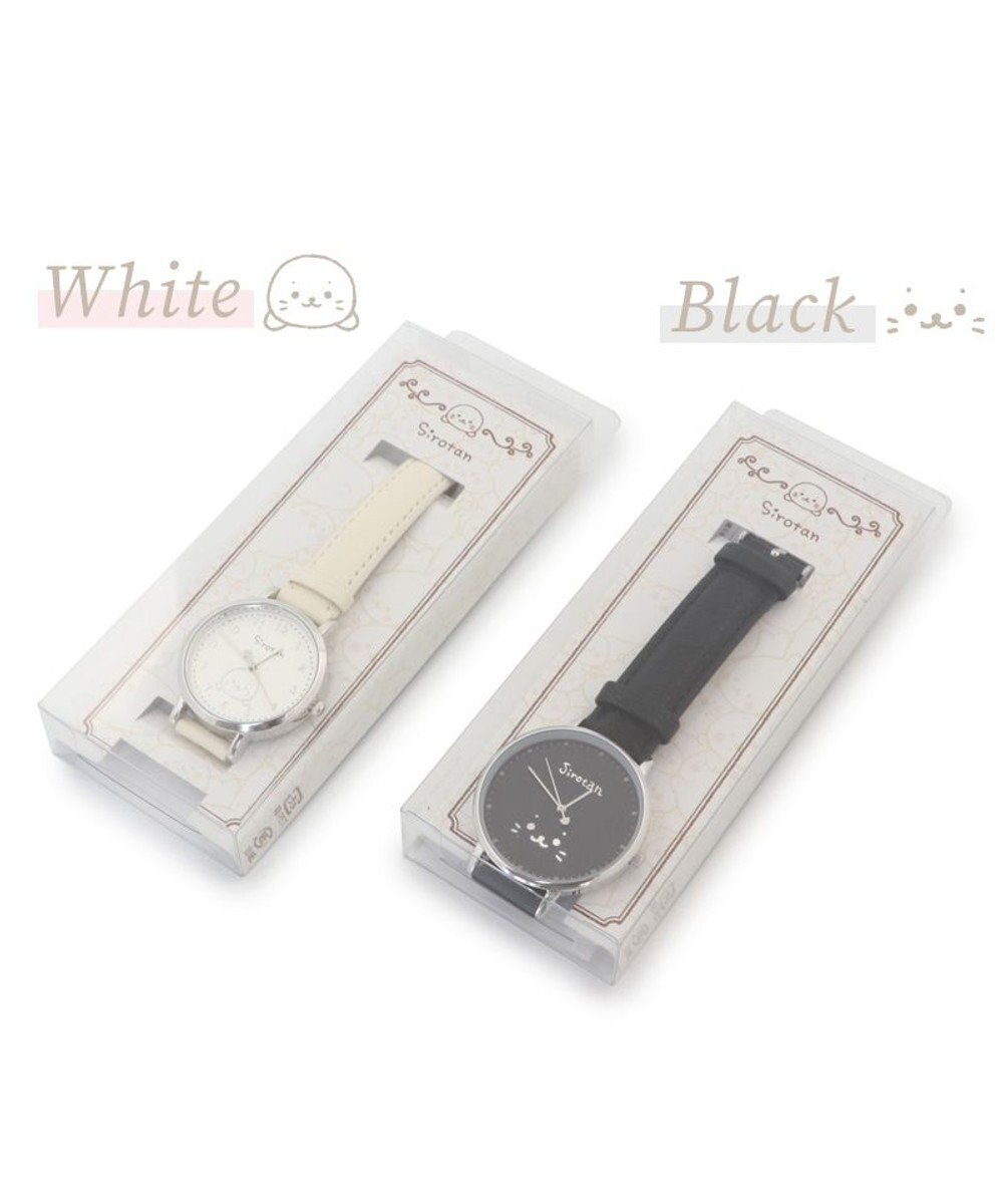 Mother garden しろたん 合皮 腕時計 《ホワイト/ブラック》 