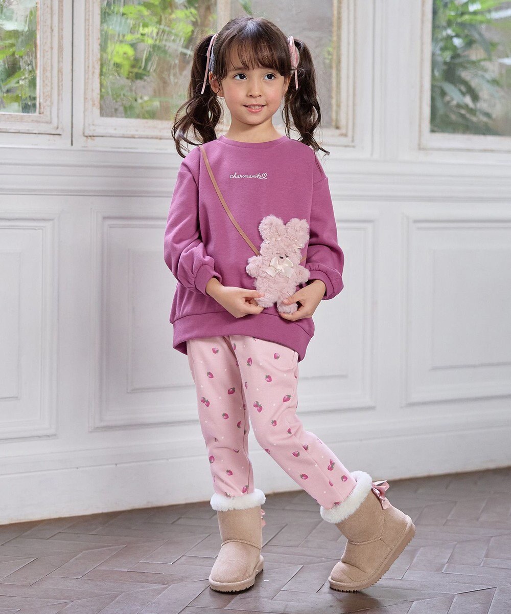 ANY KIDS 7days 裏シャギー 総柄ガーリーパンツ 