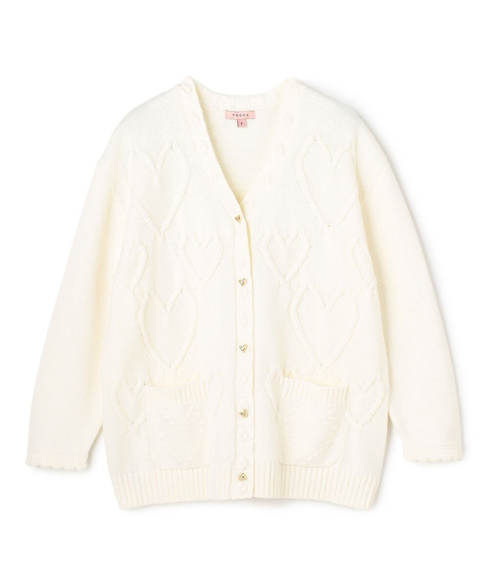 TOCCA 【chayさん着用】HEART HUG KNIT カーディガン 