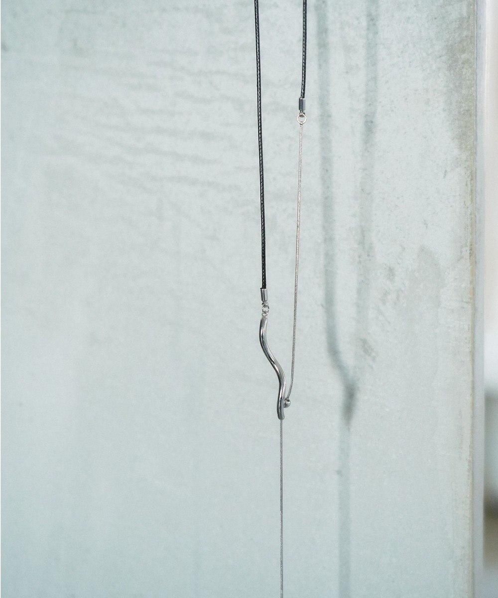 YECCA VECCA ウェーブメタルコードネックレス 