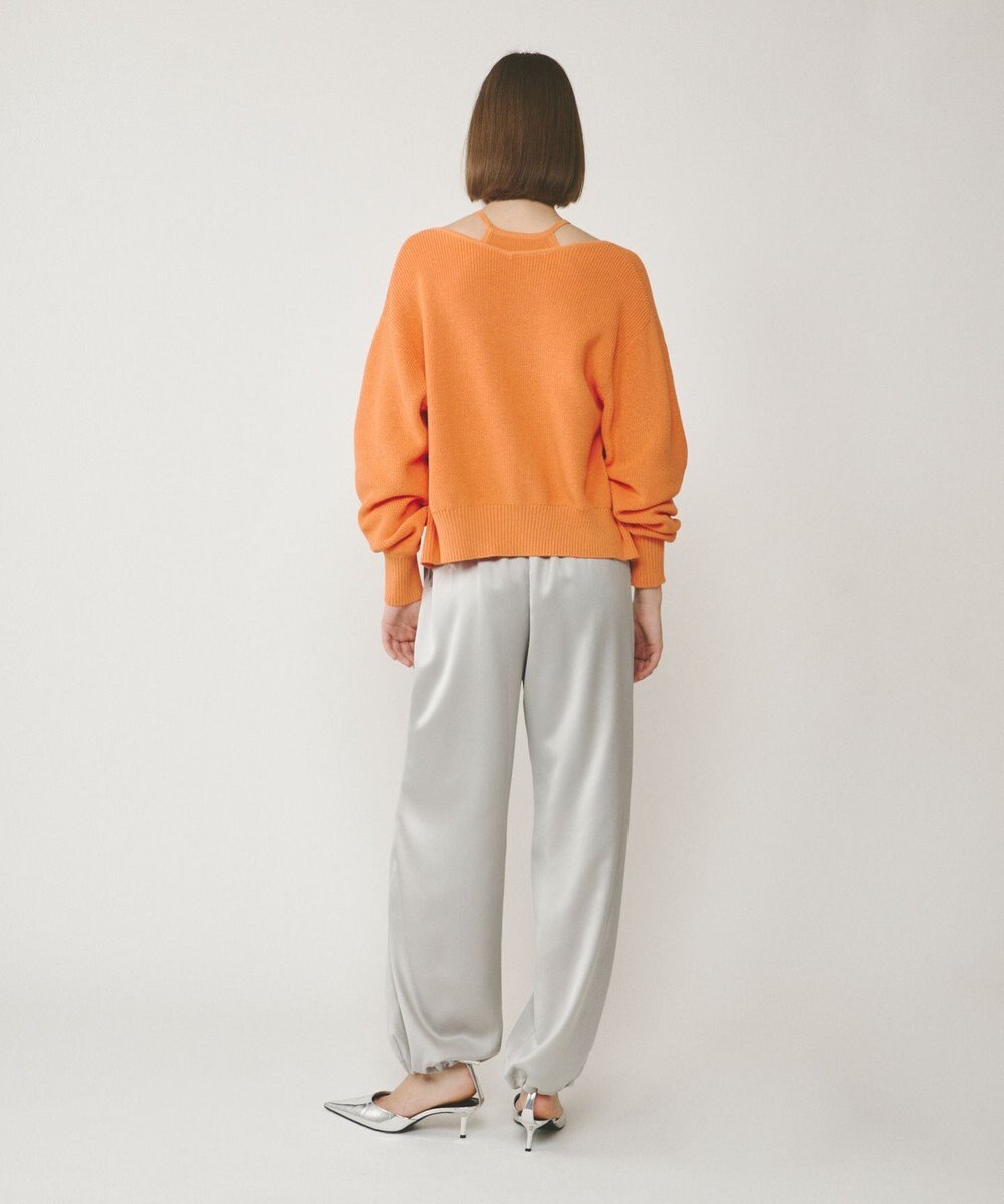 GRACE CONTINENTAL ハイゲージ畦ニットカーディガン 