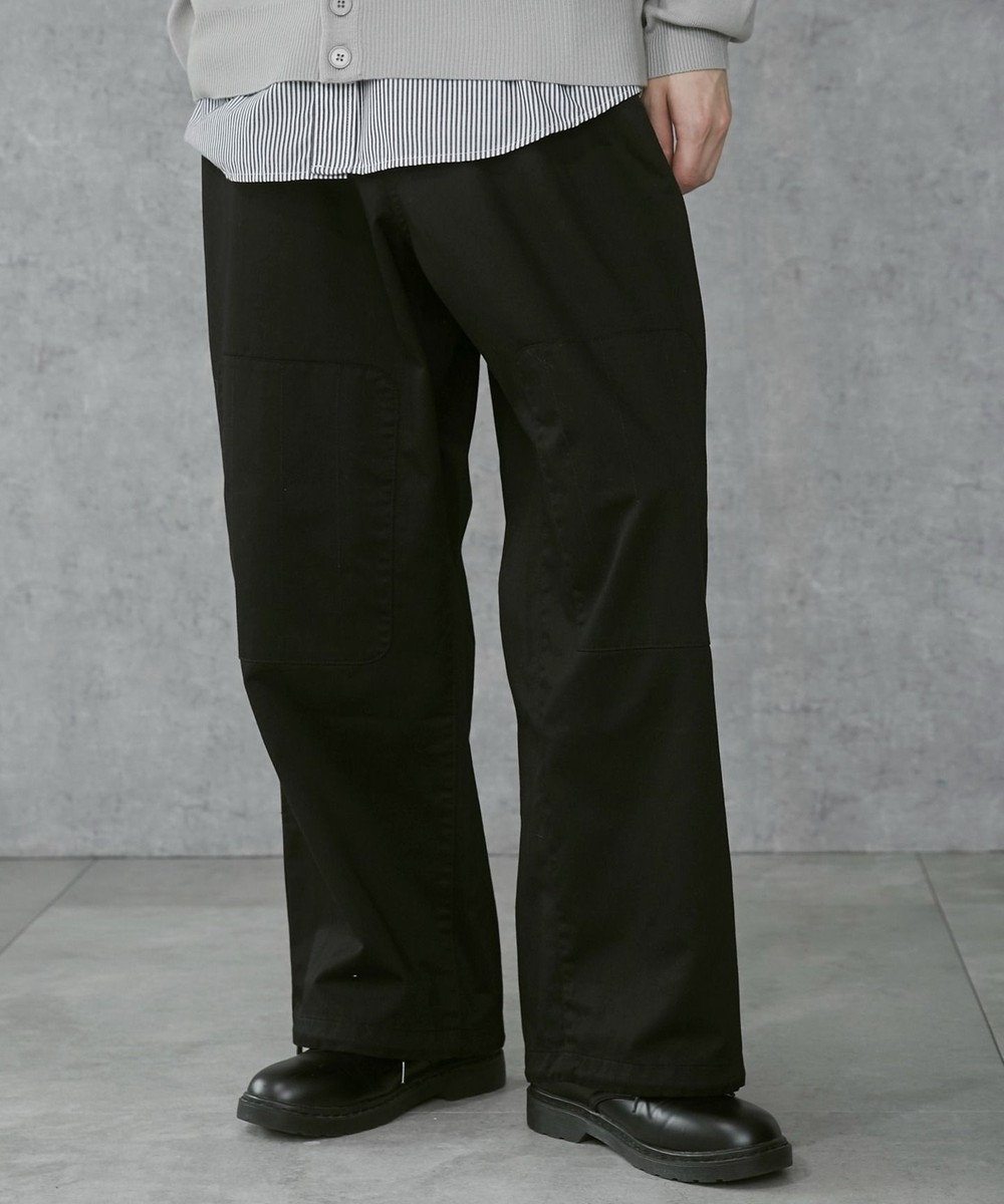 WEGO 【ウエストゴム/ユニセックス着用ITEM】サイドスリットコンバットパンツ 