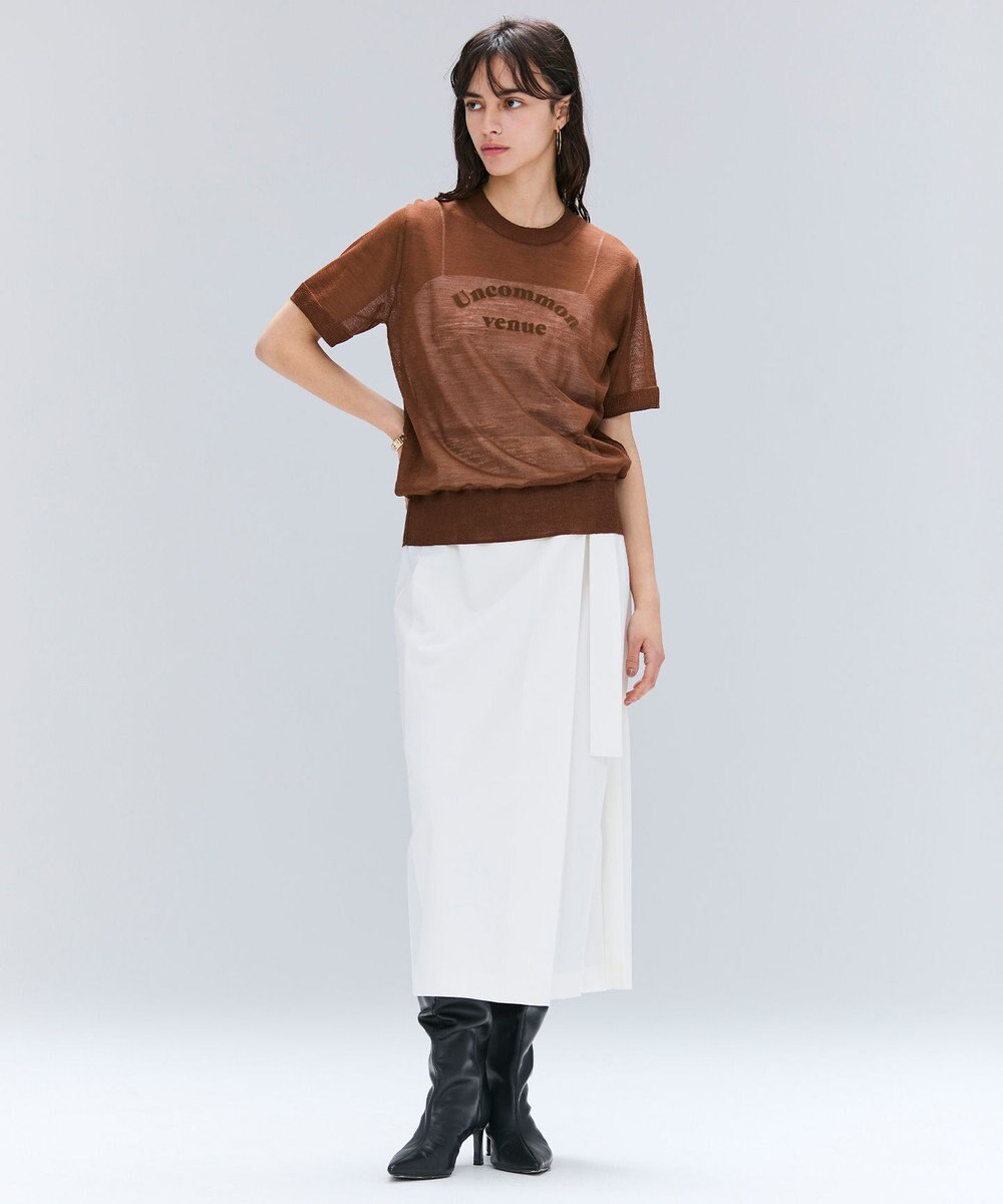 BEIGE， 【セットアップ対応・洗える・BAILA 11月号掲載】ZEPHYR / ウールライクアシンメトリープリーツスカート 