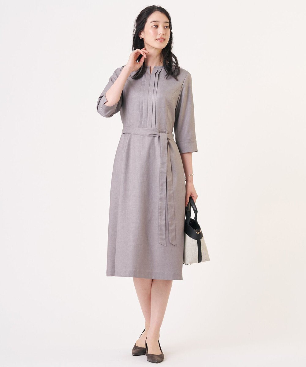 J.PRESS LADIES S 【定番人気・セットアップ対応】OXIJEWEL ストレッチ ワンピース 