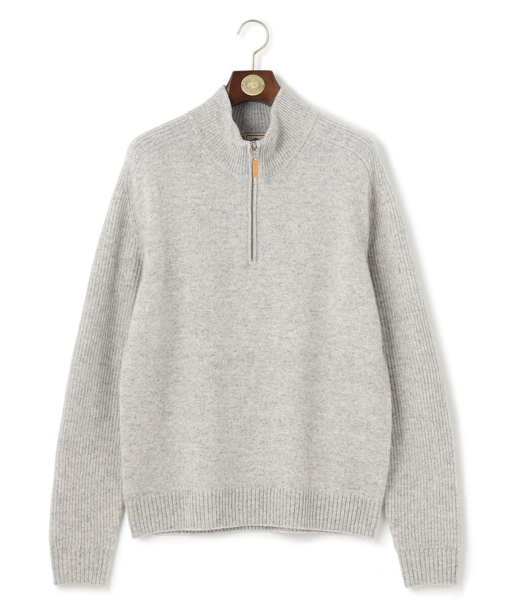J.PRESS MEN 【KING SIZE】【Cash Lamb’s Wool】ハーフジップニット 