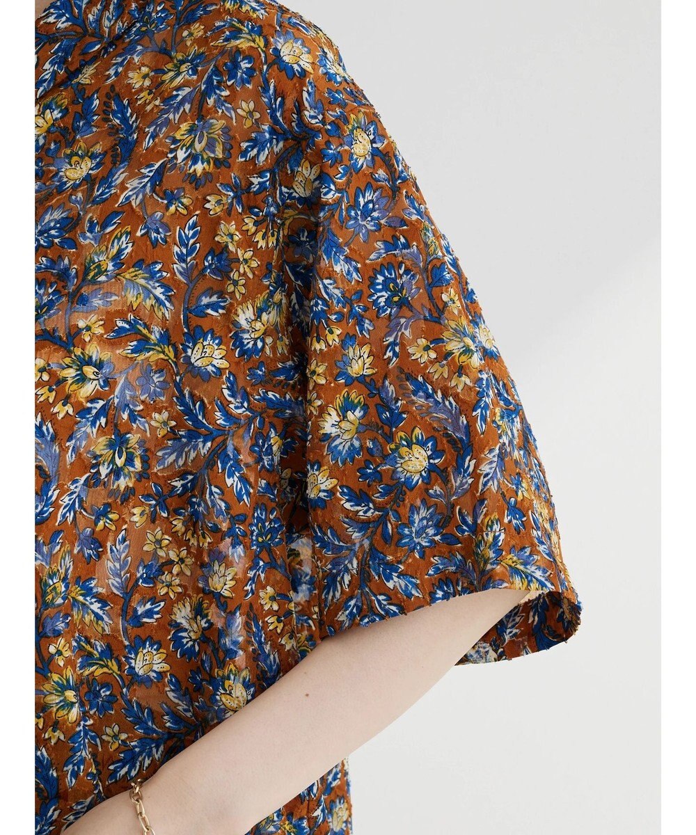 Green Parks 柄開襟シャツ 