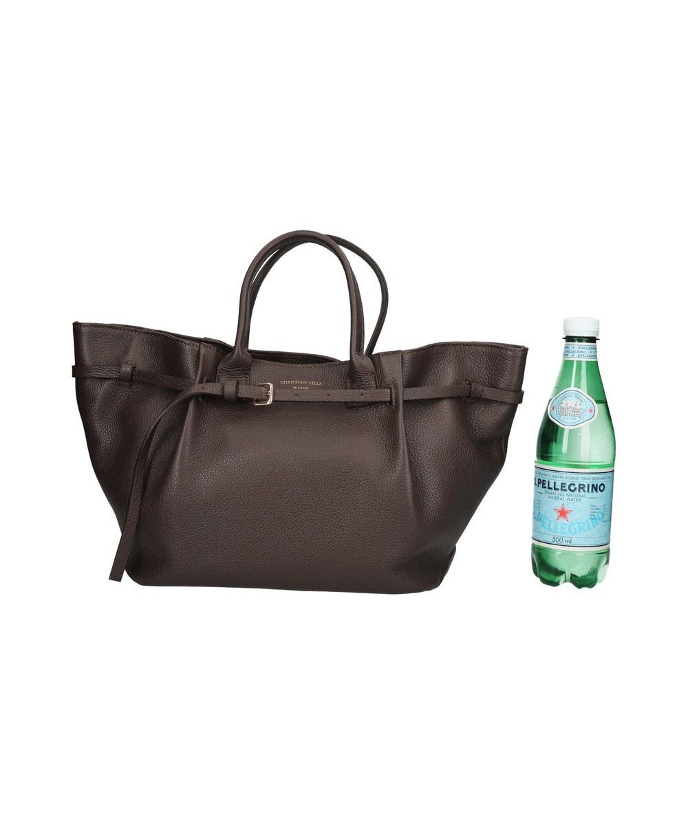 INTER-CHAUSSURES 【CHRISTIAN VILLA】シュリンクレザーハンドバッグ 