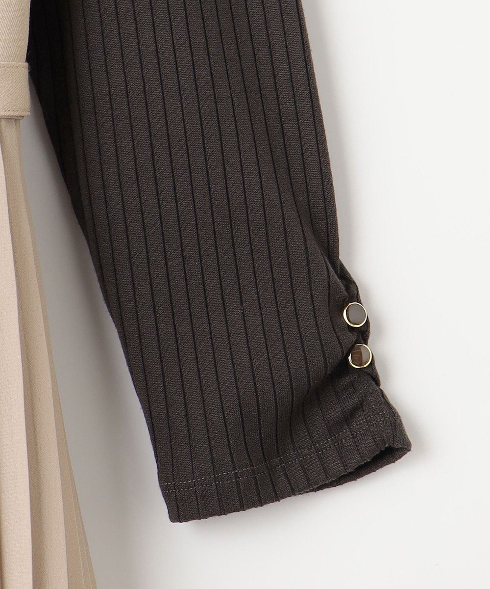 ANY SIS 【美人百花10月号掲載】カットソー×プリーツコンビ ジャンドレ 