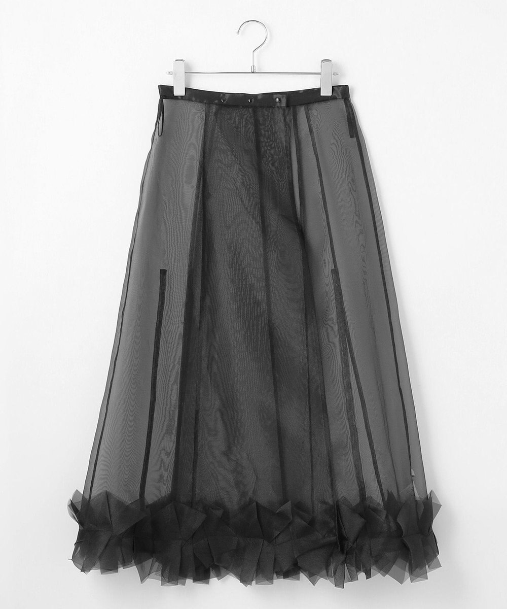 #Newans オーガンジーオリガミヘムスカート 