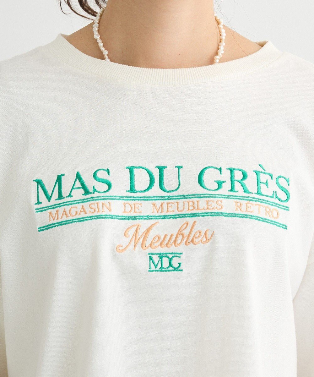 Green Parks 刺繍ロゴクロップドＴシャツ 