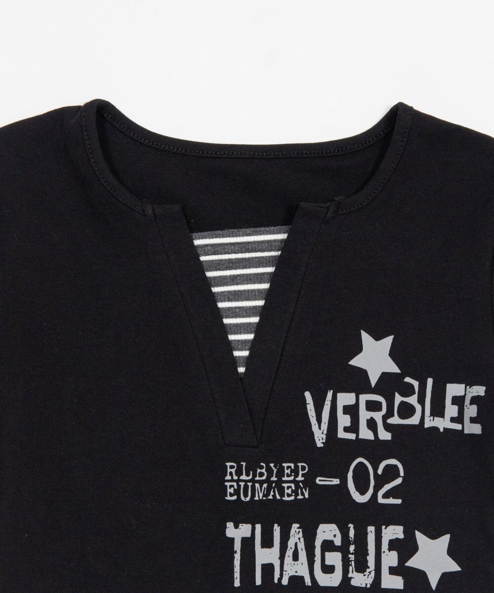 WEGO ストライプレイヤードクロップドT 