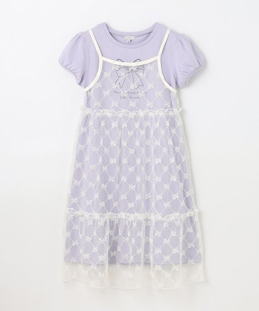 ANY KIDS チュールキャミソール付き ワンピース 