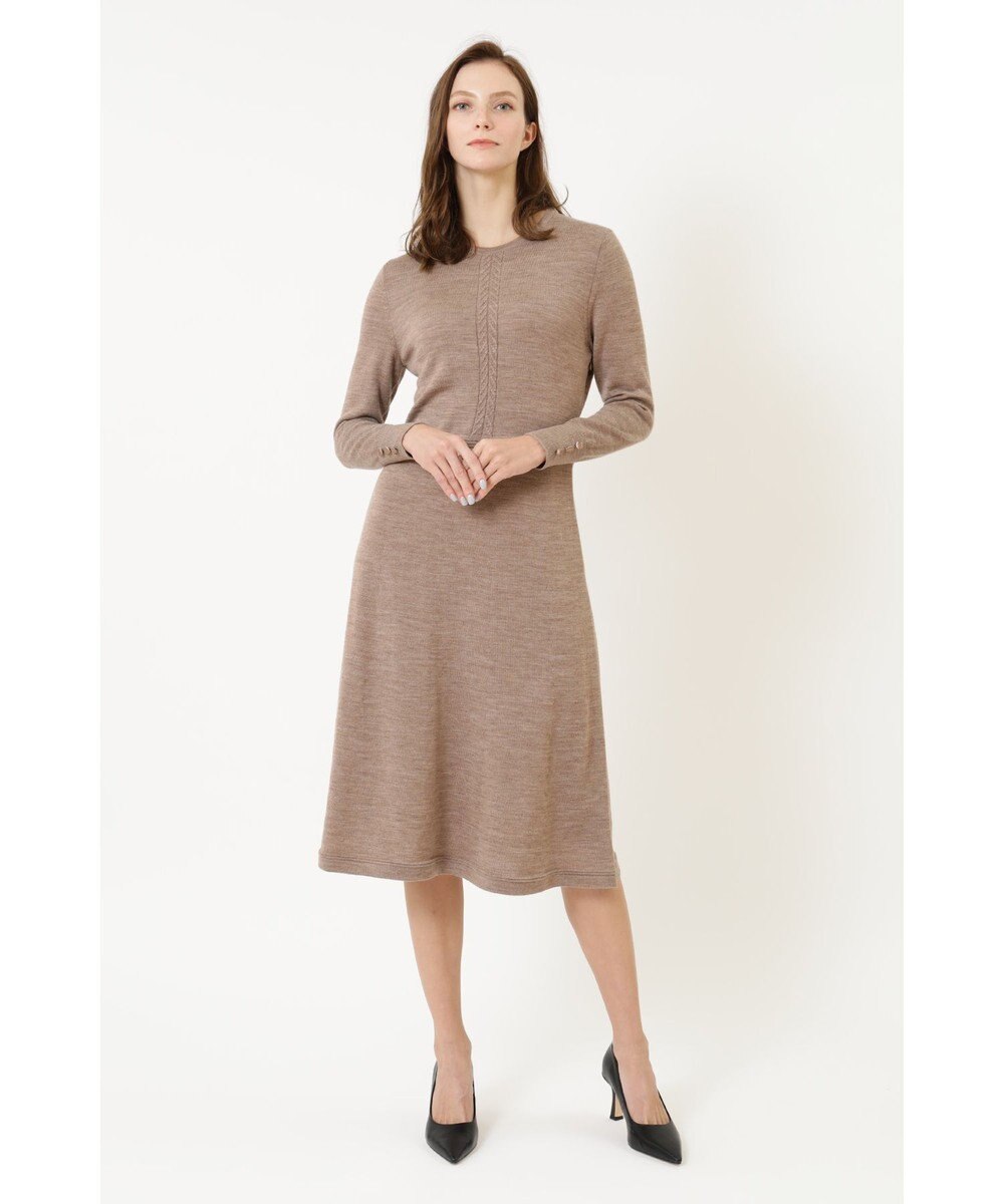 DAKS メリノウールニットワンピース 