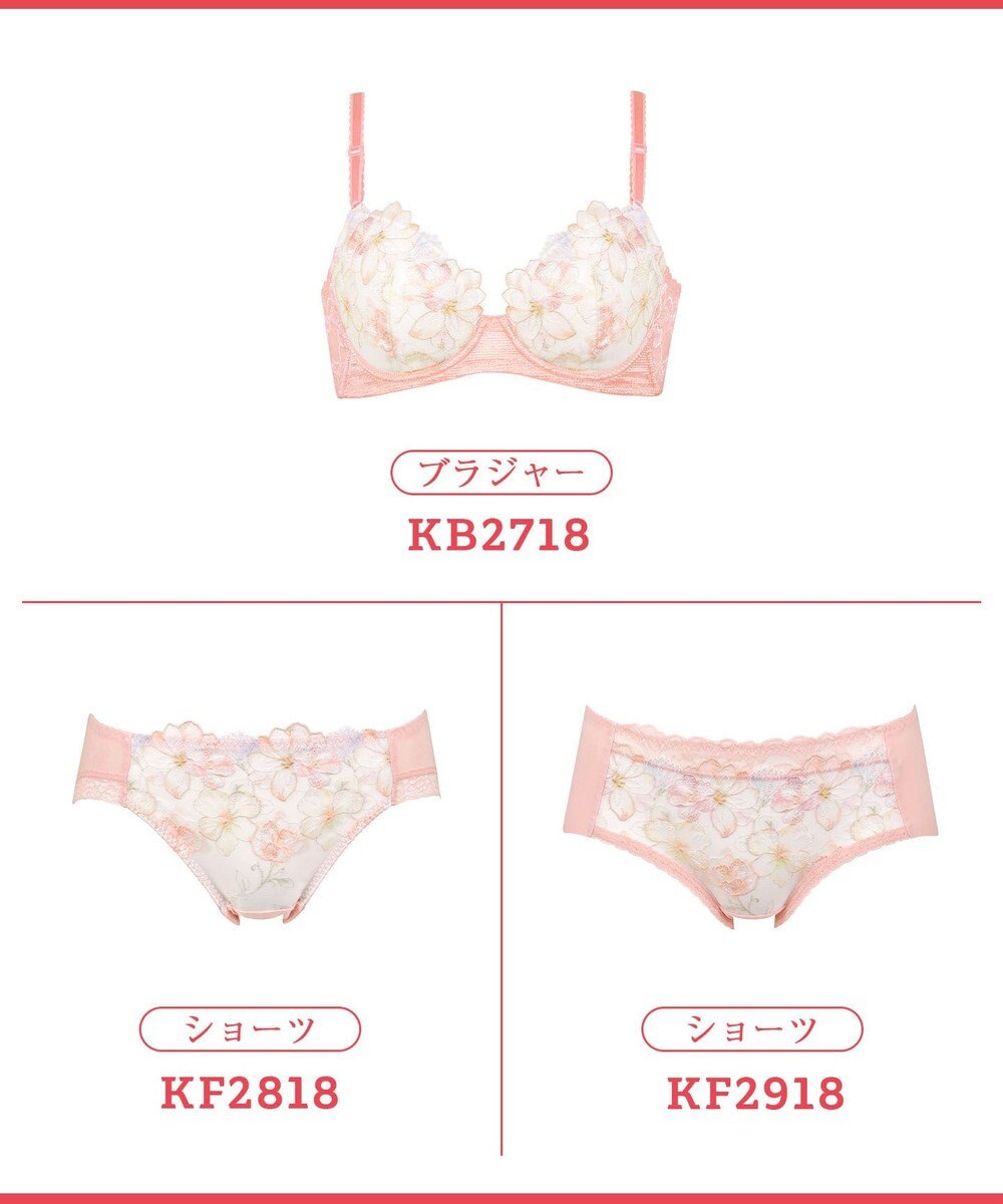 Wing ブラジャー 背中の段差をスムージング バストの脇流れをブロック 脇高設計(バック) 【後ろ姿きれいブラ】 ブラ KB2718 ウイング／ワコール 