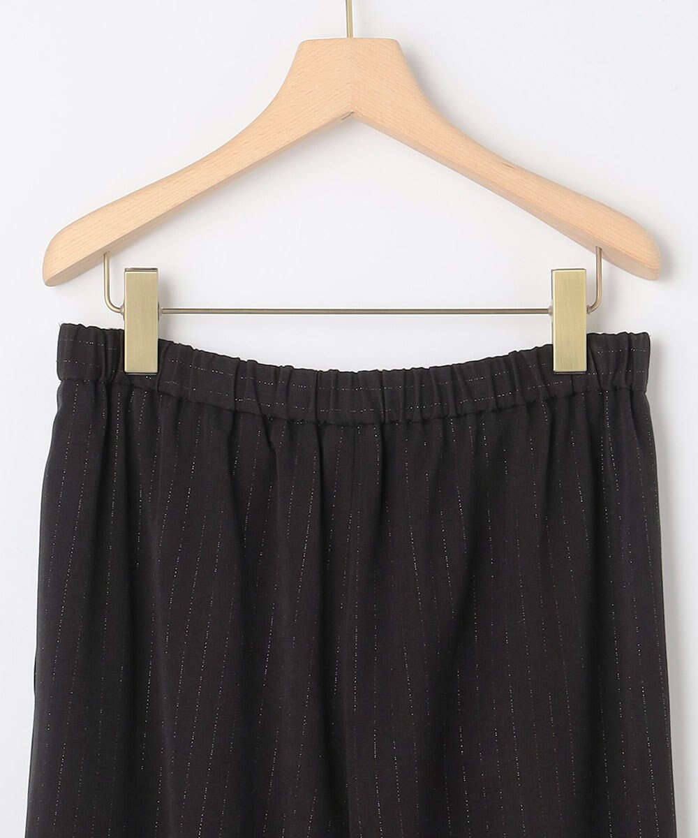 組曲 L 【加藤ローサさん着用】ラメストライプ ワイドパンツ 