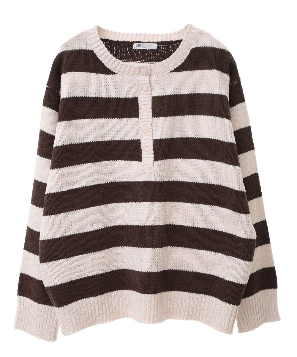 CRAFT STANDARD BOUTIQUE ヘンリーネックモールニットプルオーバー 