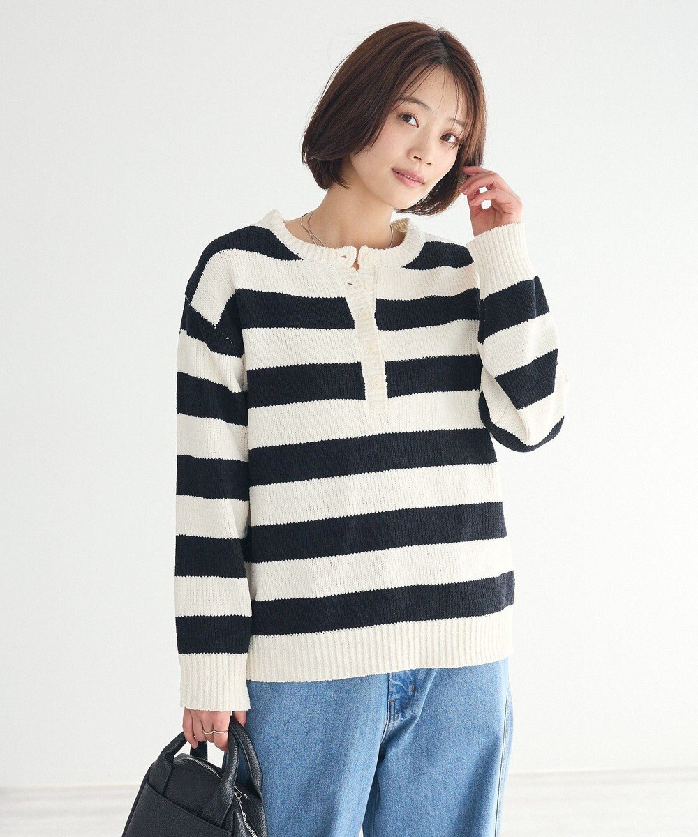 CRAFT STANDARD BOUTIQUE ヘンリーネックモールニットプルオーバー 